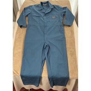 Vintage Ben Davis Coverall Jumpsuit Uniform Mechanic size 50R USA Blue Workwear